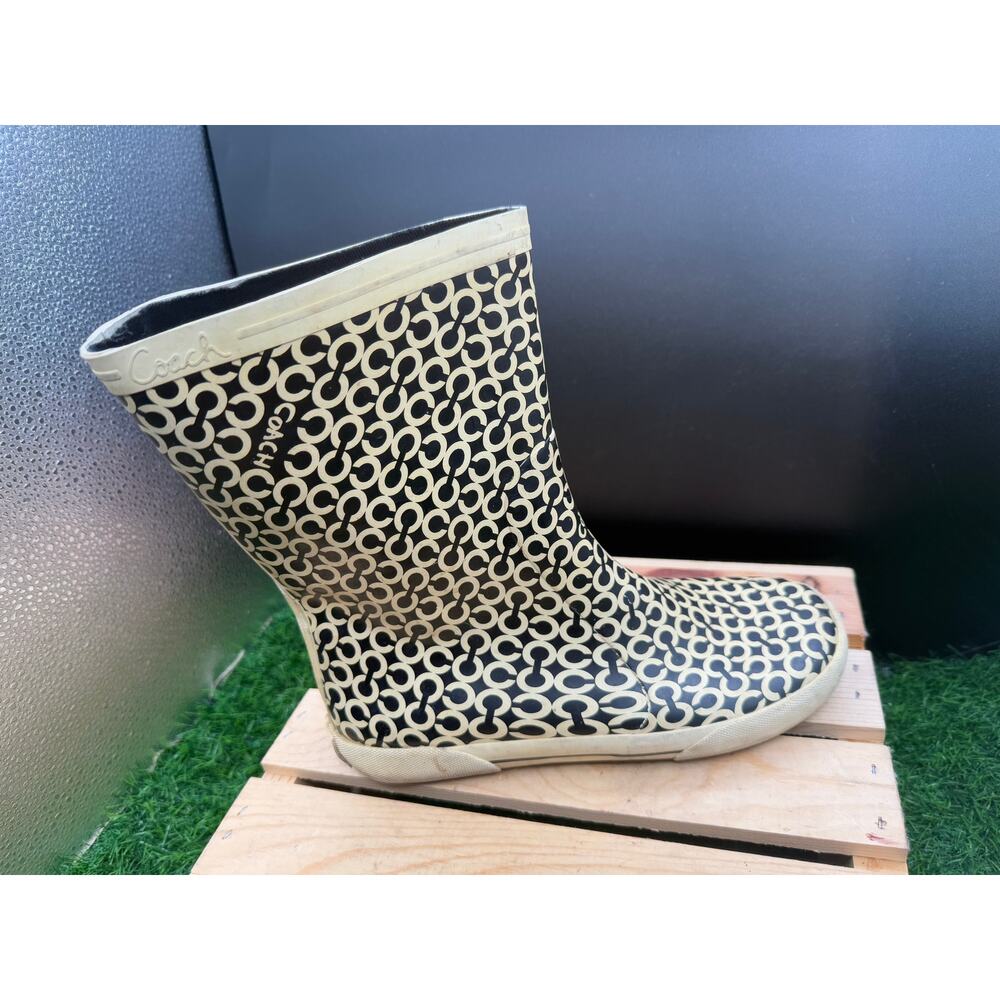 Coach Duck Boots- Grey and White - Size 6.5 (approx) - Women - Picture 4 of 10